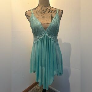 Sheer Lace & Chiffon Babydoll